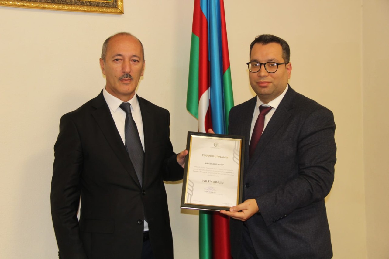 Nazirlik ADAU-nun bir qrup əməkdaşını təltif etdi - FOTOLAR